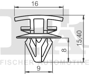 Clip, trim/protection strip 22-40040.5
