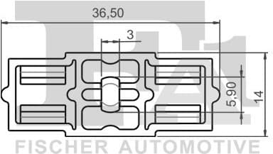 Clip, trim/protection strip 10-40075.5 - image 2