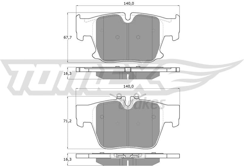 Brake Pad Set, disc brake TX 60-79