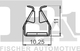 Clip, trim/protection strip 11-40136.5 - image 2