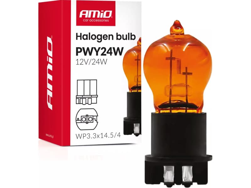 AMIO lemputė PWY24W GELTONA AMBER - AMI04410 (AMIO) - Autoera
