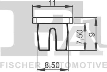 Clip, trim/protection strip 33-60008.5 - image 2