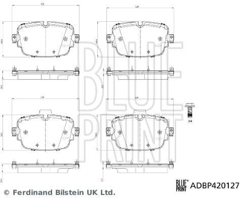 Brake Pad Set, disc brake ADBP420127