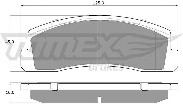Brake Pad Set, disc brake TX 12-16