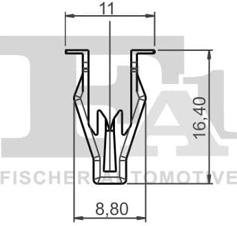 Clip, trim/protection strip 79-40045.5 - image 2
