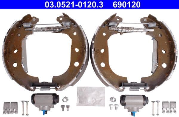 Brake Shoe Set Original ATE TopKit 03.0521-0120.3
