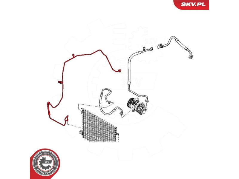 High/Low-pressure Line, air conditioning 54SKV612 - image 6