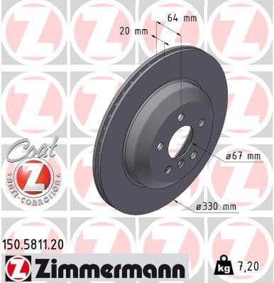Brake Disc COAT Z 150.5811.20