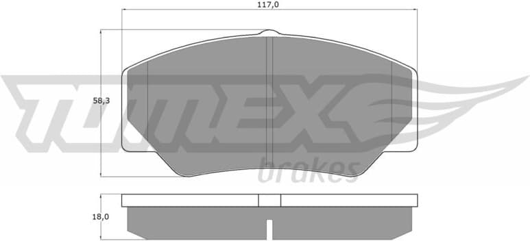 Brake Pad Set, disc brake TX 10-30