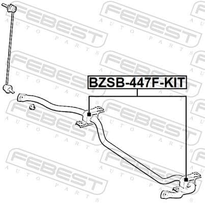 Repair Kit, stabiliser bush BZSB-447F-KIT - image 2