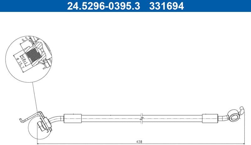 Brake Hose 24.5296-0395.3