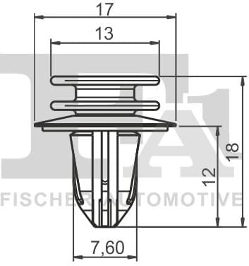 Clip, trim/protection strip 14-40019.5 - image 2