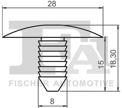 Clip, trim/protection strip 12-10005.5 - image 2