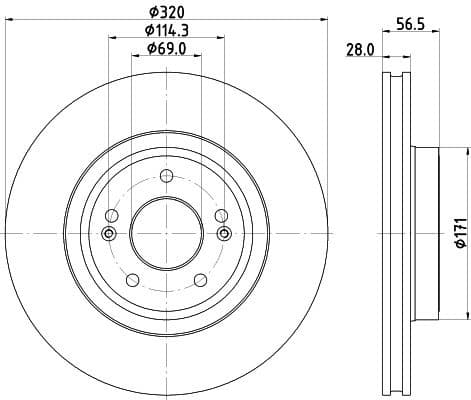 Brake Disc PRO High Carbon 8DD 355 133-391 - image 4