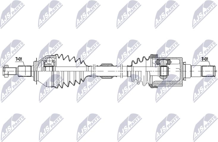 Drive Shaft NPW-MZ-128