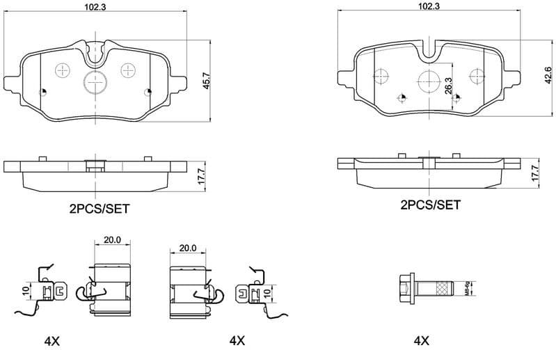 Brake Pad Set, disc brake PRIME LINE P 06 122