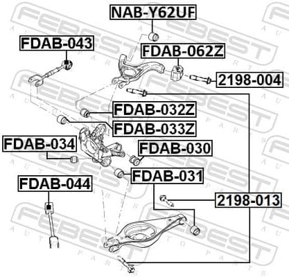Fastening Bolt, control arm 2198-013 - image 2