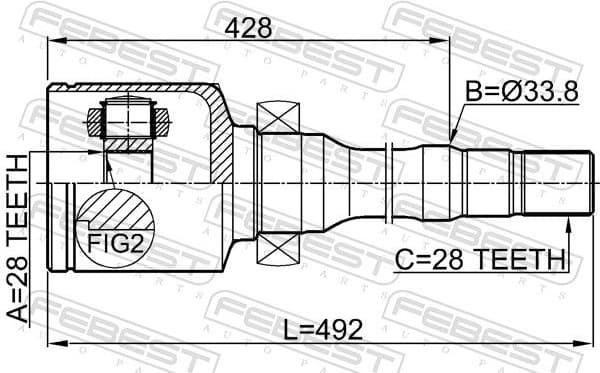 Joint Kit, drive shaft 2111-CNGAMTRH - image 2