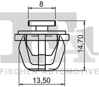 Clip, trim/protection strip 89-40001.5 - image 2