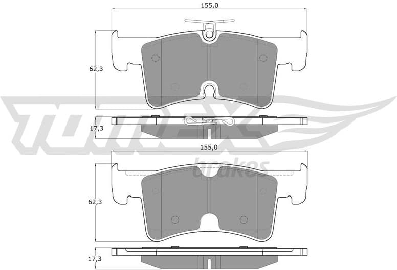 Brake Pad Set, disc brake TX 60-64
