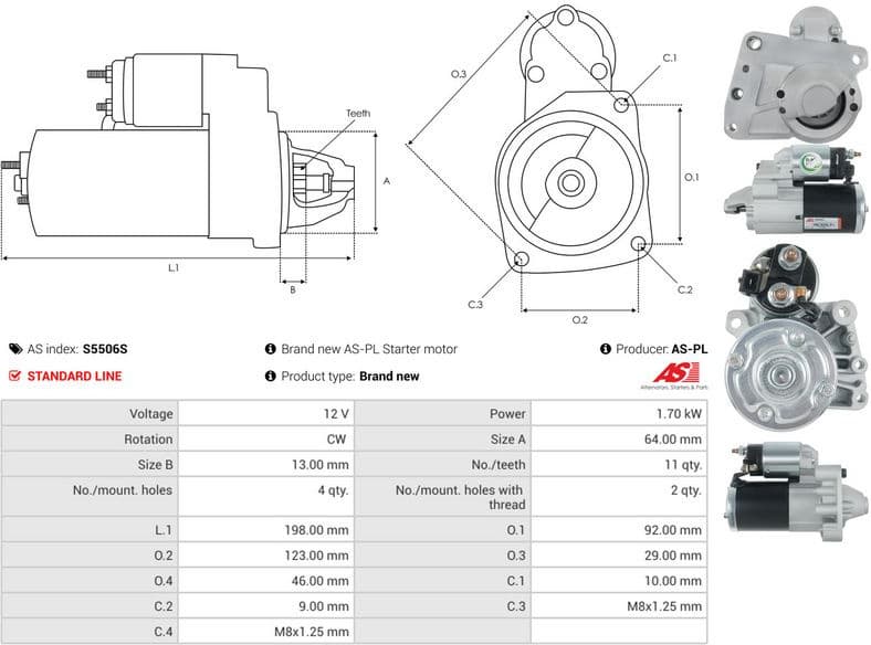 Starter AS S5506S - image 5