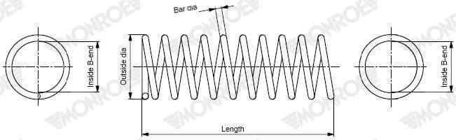 Suspension Spring MONROE SPRINGS SP5021