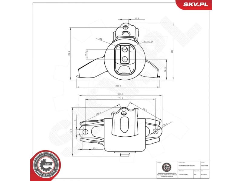 Mounting, automatic transmission 75SKV808 - image 6