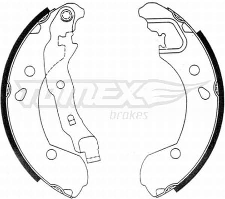 Brake Shoe Set TX 21-48
