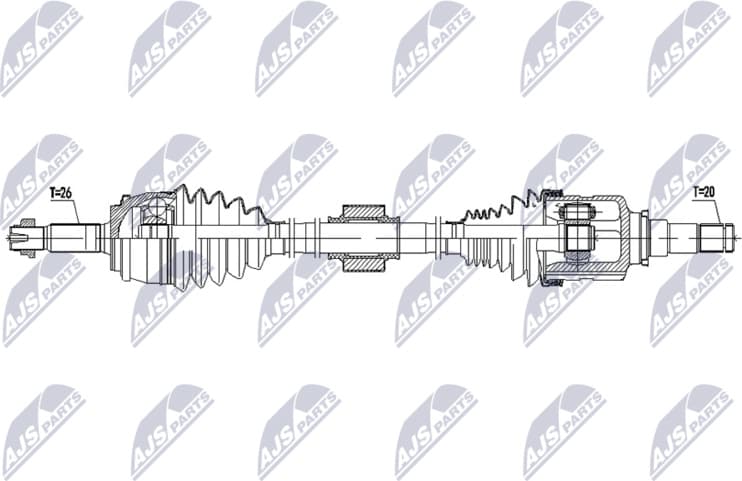 Drive Shaft NPW-TY-250