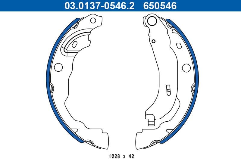 Brake Shoe Set 03.0137-0546.2