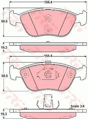 Brake Pad Set, disc brake GDB1406