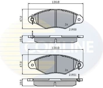 Brake pads front CBP0485