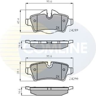 Brake pads rear CBP01759