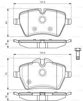Brake Pad Set, disc brake 0986494168 - image 7