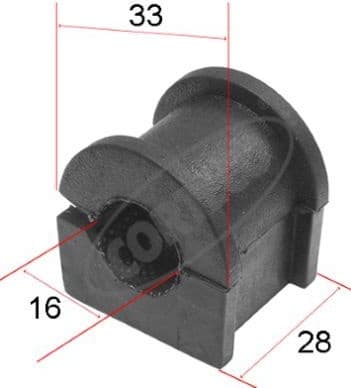 Mounting, stabiliser bar 80000451