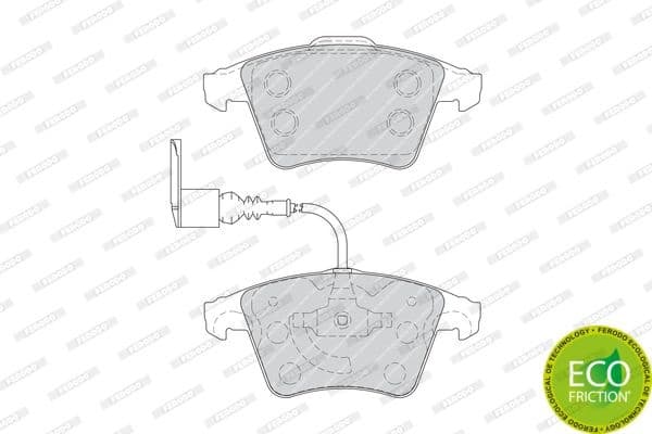Brake pads front, Top Quality FDB1826 - image 3