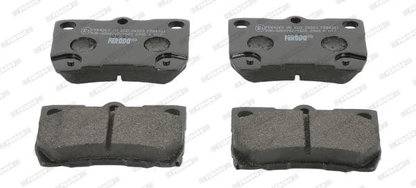 Brake pads rear, Top Quality FDB4001