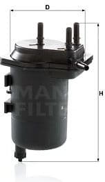 Filter diesel fuel WK939/5