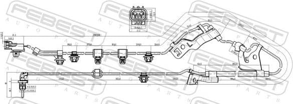 Sensor, wheel speed 01606-015 - image 2
