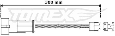 Warning Contact, brake pad wear TX 30-53