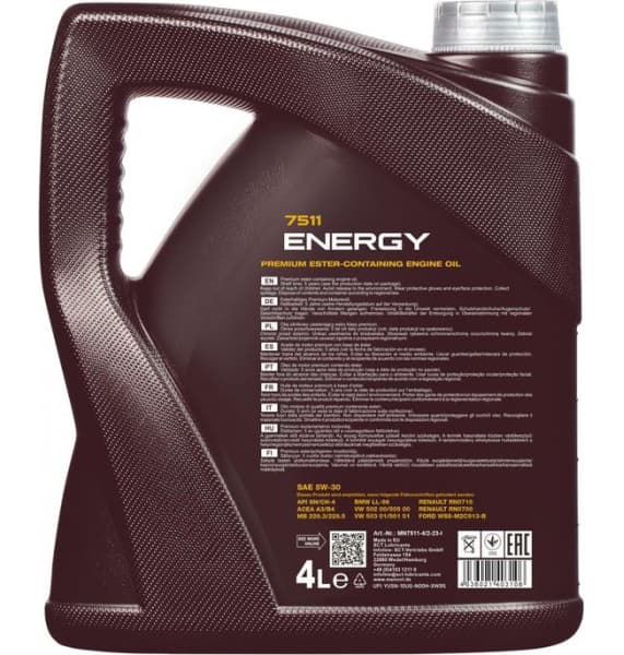Engine Oil MANNOL 7511 Energy 5W-30 MN7511-4 - image 2