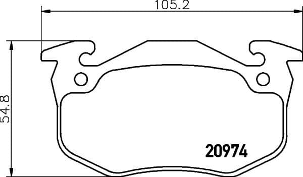 Brake Pad Set, disc brake 8DB 355 018-951 - image 4