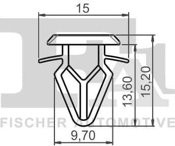 Clip, trim/protection strip 55-40025.5 - image 2
