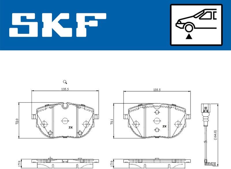 Brake pads front VKBP 81367 E