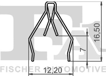 Clip, trim/protection strip 11-40124.5 - image 2