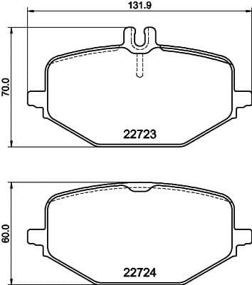 Brake Pad Set, disc brake 8DB 355 040-691