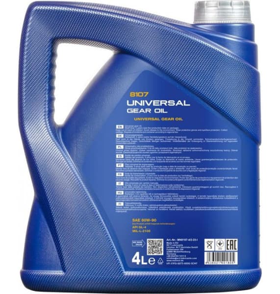 Manual Transmission Oil MANNOL 8107 Universal 80W-90 GL-4 MN8107-4 - image 2