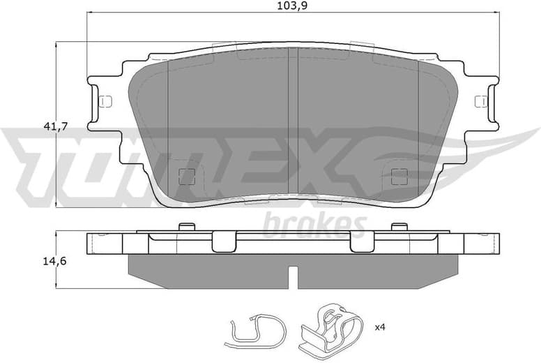 Brake Pad Set, disc brake TX 15-98