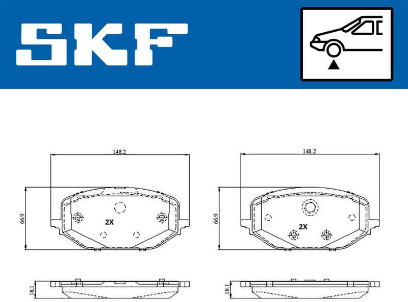 Brake pads front VKBP 81384 - image 2