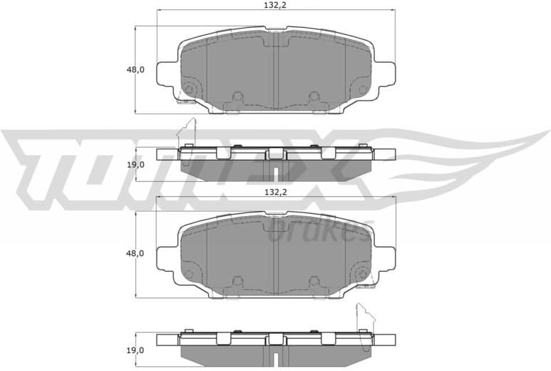 Brake Pad Set, disc brake TX 60-03